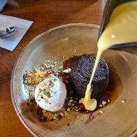 Spiced sticky banoffee cake at Mildreds - Kings Cross in North London
