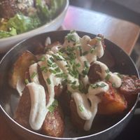 cherry harissa bravas  at Mildreds - Kings Cross in North London