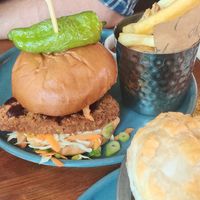 Korean burger at Mildreds - Kings Cross in North London