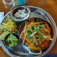 Enchiladas, spicy, lovem at Mildreds - Kings Cross in North London