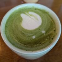 Matcha latte at Mildreds - Kings Cross in North London