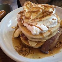 banana biscoff caramel with extra bacon at Mildreds - Kings Cross in North London