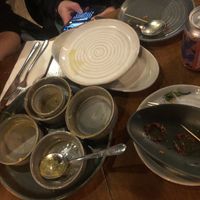 Starters polished off  at Mildreds - Kings Cross in North London