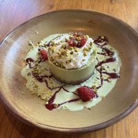 Pistachio cheesecake   at Mildreds - Kings Cross in North London