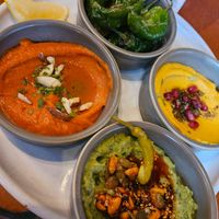 Dips tasting menu at Mildreds - Kings Cross in North London