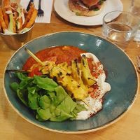 Levant chick'n skewers at Mildreds - Kings Cross in North London