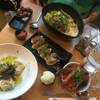 Coconut curry, dumplings... at Mildreds - Kings Cross in North London