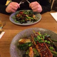 Delicious Gochujang tofu at Mildreds - Kings Cross in North London