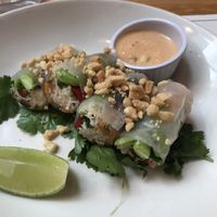 Summer rolls  at Mildreds - Kings Cross in North London