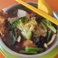 Horfun $3.50 (I asked for no veg "meats") at Ming Ri Vegetarian in Northeast Singapore