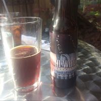 local brown beer.   at La Guinguette in Black Mountain