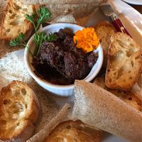 Tapenada- olives, garlic,lemon and parsley at La Guinguette in Black Mountain