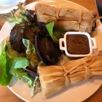 Wild mushroom tamales  at La Guinguette in Black Mountain