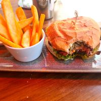 Vegan Burger at Kai Whakapai Cafe and Bar  in Wanaka