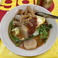 Yen Ta Fo Soup at Hongming Vegetarian Food in Krabi