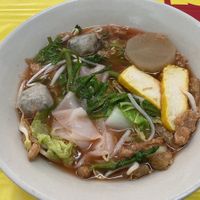 Yen Ta Fo Soup at Hongming Vegetarian Food in Krabi