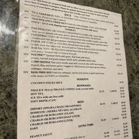 Vegan menu pg2 at Phuket Thai in Mount Shasta