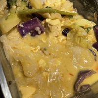 22V Yellow curry w/ veg & tofu at Phuket Thai in Mount Shasta