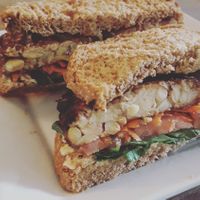 Tempeh Sandwich - My favourite Special at Poyo & the Sprout in St Johns