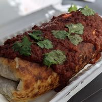 Enchiladas with vegan cheese and no sour cream at Poyo & the Sprout in St Johns