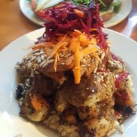 Poutine with a twist  at Poyo & the Sprout in St Johns