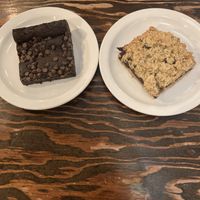 Brownie and date square  at Poyo & the Sprout in St Johns