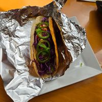 My wife's pineapple taco, which she said was very good. at Poyo & the Sprout in St Johns