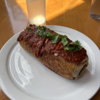 Vegan enchilada and lemonadee  at Poyo & the Sprout in St Johns