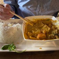 Tofu curry - creamy peanut flavour at Pho in Cambridge
