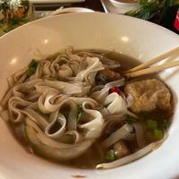 Classic soup with rice noodles at Pho in Cambridge