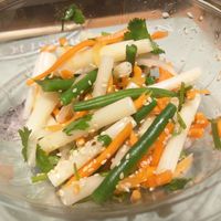 Lotus stem and green bean salad [£6.25] at Pho in Cambridge