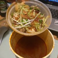 Spicy tofu & greens noodle soup [£10.75] at Pho in Cambridge