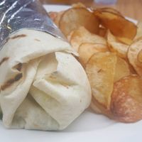 Smoked tofu wrap at XYZ the Tavern in Cleveland