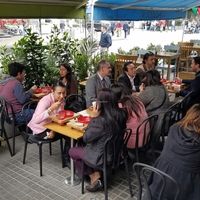 outdoor seating area at The Pot - Calle 90 in Bogota