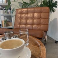 Coffee with almond milk  at Koffie&Koffie in Ede