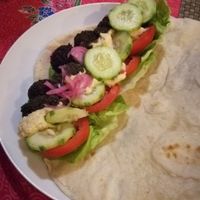 Wrap with falafel at Prava Bar in Koh Samui