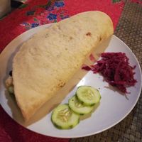 Vegan falafel Wrap at Prava Bar in Koh Samui