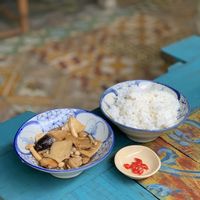 Rice with lemongrass mush  at Am Vegetarian & Hideaway in Hoi An
