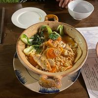 Spicy Korean noodles  at Am Vegetarian & Hideaway in Hoi An