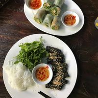 Delicious Vietnamese Spring rolls  at Am Vegetarian & Hideaway in Hoi An