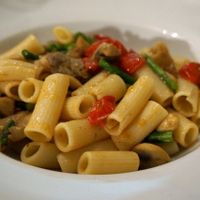 Mushroom pasta. at Seitan Urban Bistro in Lima