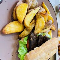 BBQ Seitan Ciabatta   at Seitan Urban Bistro in Lima