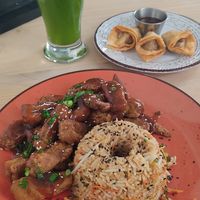 Tipakay de berenjenas at Seitan Urban Bistro in Lima