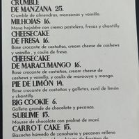 Postres at Seitan Urban Bistro in Lima