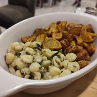 Potatos and corn at Seitan Urban Bistro in Lima