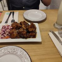 Best BBQ wings (cauliflower) at Seitan Urban Bistro in Lima