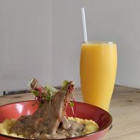 Seitán con champiñones at Seitan Urban Bistro in Lima