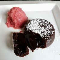chocolate desert  at Seitan Urban Bistro in Lima