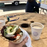 Kebab delux and masala chai at Bless Yuz - Food Trailer in Puerto Varas