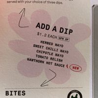Dips are dairy free but not vegan.   at Grill'd in Maroochydore